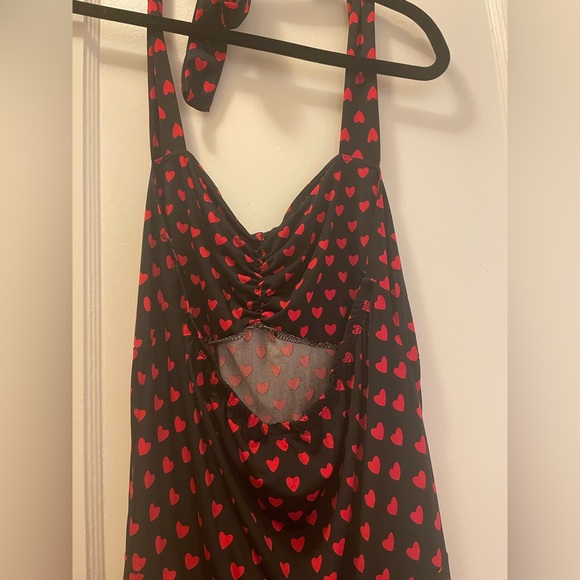 ModCloth Folter Sweetheart Halter / Valentine Hearts Dress / Size M / EU… - Picture 13 of 16